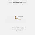 1PC Smooth Love Mini Exquisite Puncture Ear Bone Nail for Women Ins 925 Sterling Silver Geometric Zircon Stud Earring New
